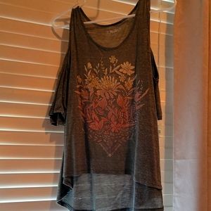 Mudd shirt open shoulders